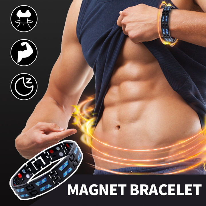 Pulsera de carbono y titanio azul